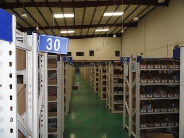 قفسه های صنعتی با ظرفیت 150 کیلوگرم، واحدهای قفل فولادی نوع بسته / باز