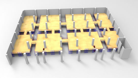 خرید کف مازنین کفپوش اسپری نقاشی قفسه فلزی با فضای باز تولید آنلاین